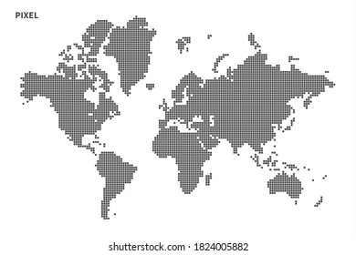 World map - Vector Stocl Illustration