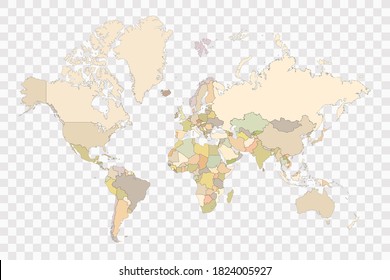 World map - Vector Stocl Illustration