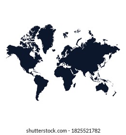 World map - Vector Stocl Illustration