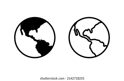 World map vector. Worldmap sign and symbol. Globe icon