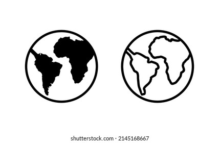 World map vector. Worldmap sign and symbol. Globe icon