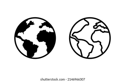 World map vector. Worldmap sign and symbol. Globe icon