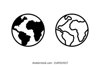 World map vector. Worldmap sign and symbol. Globe icon