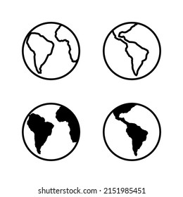 World map vector. Worldmap sign and symbol. Globe icon