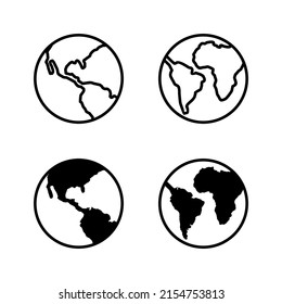 World map vector. Worldmap sign and symbol. Globe icon