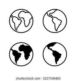 World map vector. Worldmap sign and symbol. Globe icon