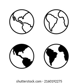 World map vector. Worldmap sign and symbol. Globe icon