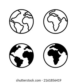 World map vector. Worldmap sign and symbol. Globe icon