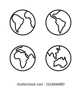 World map vector. Worldmap sign and symbol. Globe icon