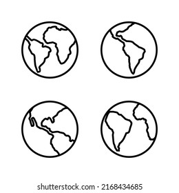 World map vector. Worldmap sign and symbol. Globe icon