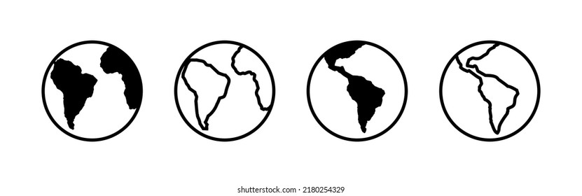 World map vector. Worldmap sign and symbol. Globe icon