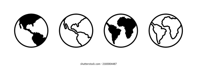 World map vector. Worldmap sign and symbol. Globe icon