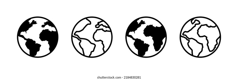 World map vector. Worldmap sign and symbol. Globe icon