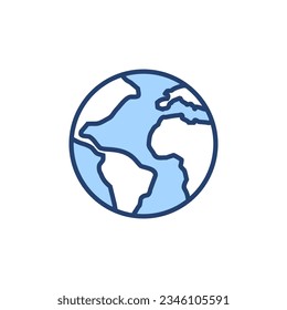 World map vector. Worldmap sign and symbol. Globe icon