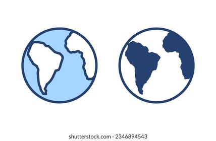 World map vector. Worldmap sign and symbol. Globe icon