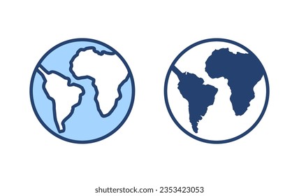 World map vector. Worldmap sign and symbol. Globe icon