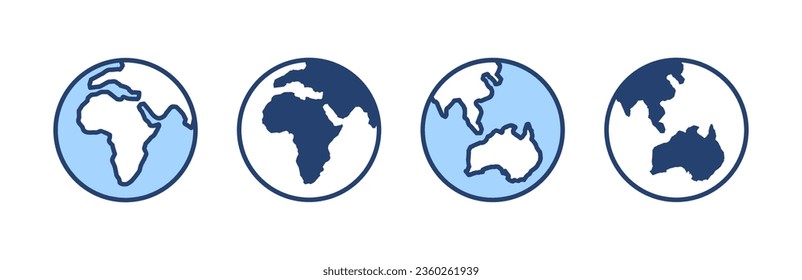 World map vector. Worldmap sign and symbol. Globe icon