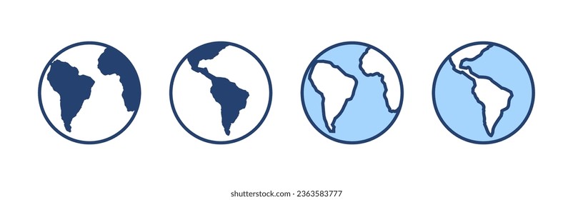 World map vector. Worldmap sign and symbol. Globe icon