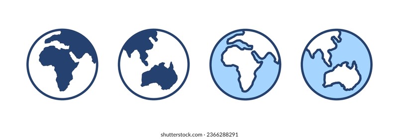 World map vector. Worldmap sign and symbol. Globe icon