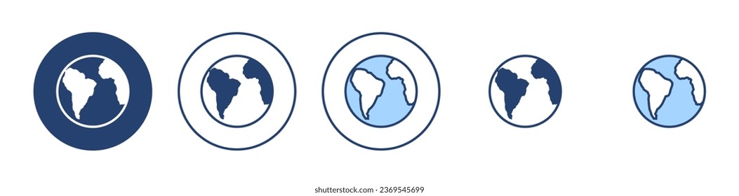 World map vector. Worldmap sign and symbol. Globe icon