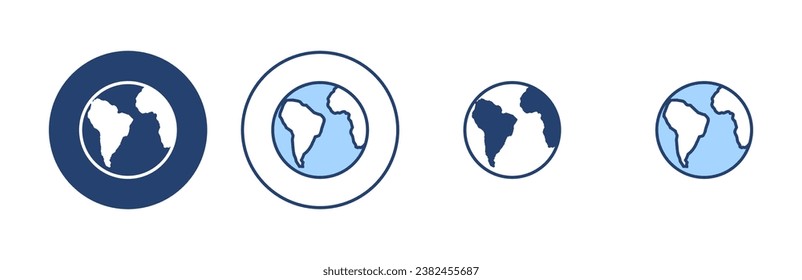 World map vector. Worldmap sign and symbol. Globe icon