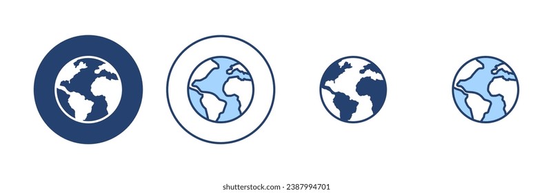 World map vector. Worldmap sign and symbol. Globe icon