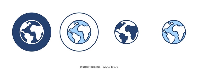 World map vector. Worldmap sign and symbol. Globe icon