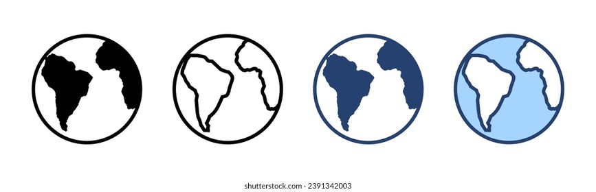 World map vector. Worldmap sign and symbol. Globe icon