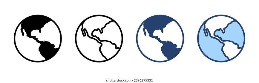 World map vector. Worldmap sign and symbol. Globe icon