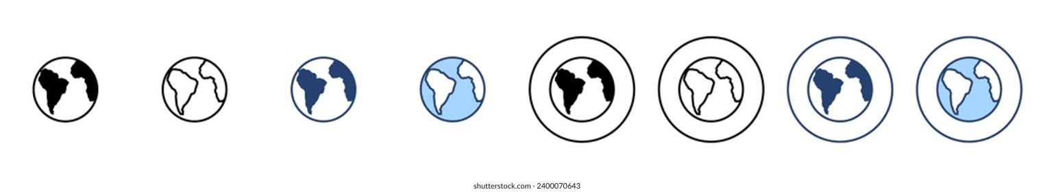 World map vector. Worldmap sign and symbol. Globe icon