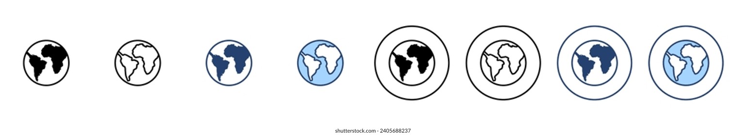 World map vector. Worldmap sign and symbol. Globe icon