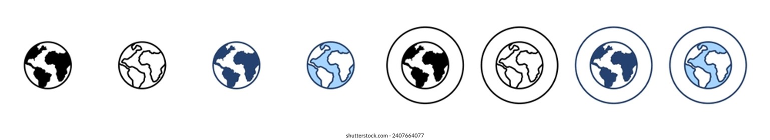 World map vector. Worldmap sign and symbol. Globe icon