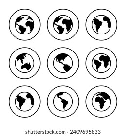 World map vector. Worldmap sign and symbol. Globe icon