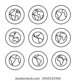 World map vector. Worldmap sign and symbol. Globe icon