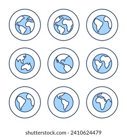 World map vector. Worldmap sign and symbol. Globe icon