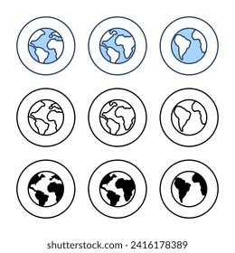 World map vector. Worldmap sign and symbol. Globe icon