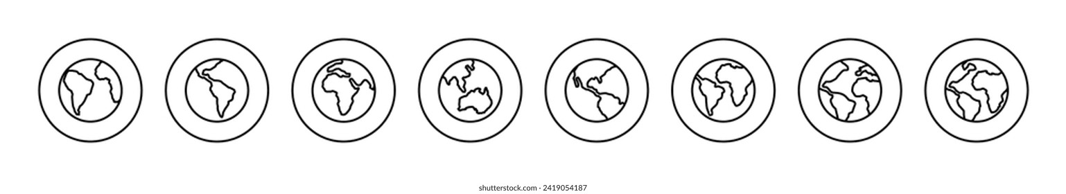 World map vector. Worldmap sign and symbol. Globe icon