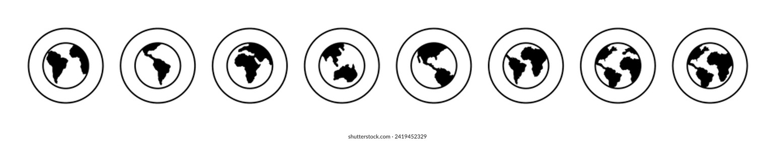 World map vector. Worldmap sign and symbol. Globe icon