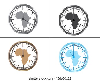 world map wall clock