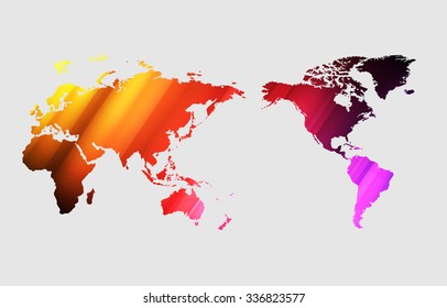 World map wave abstract vector backgrounds