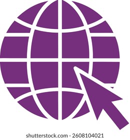 World map or website icon vector silhouette simple and clean, Modern and Minimalist on white background