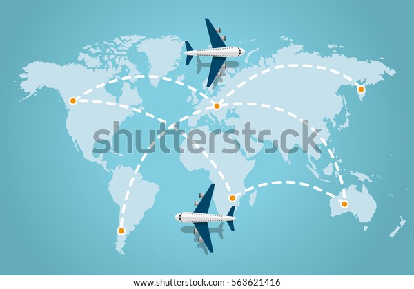 Image Vectorielle De Stock De Une Carte Du Monde Qui A 563621416