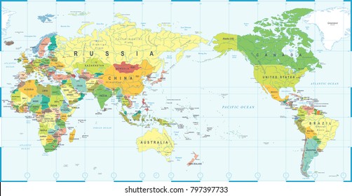 318 Pacific centered globe Images, Stock Photos & Vectors | Shutterstock