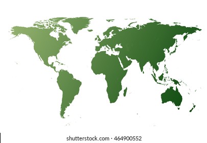 World map without borders vector illustration flat design