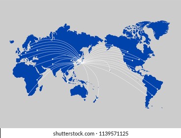 World map: worldwide