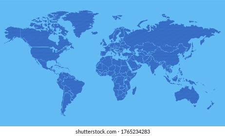 World maps Abstract.Modern digital globe. vector illustration