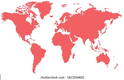 World Maps Geography Vektor  Illustration