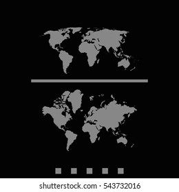 World maps icon.