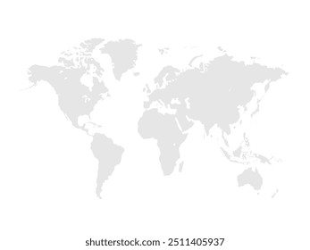 World map.United States, China, Russia, Germany, United Kingdom, Japan, France, India, Brazil, Canada, Italy. Grayscale,isolated on white background.