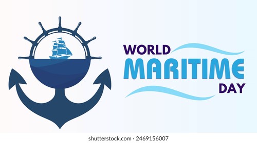 World Maritime Day, campaign or celebration banner. Maritime Diversity: The Global Impact of Sea Trade